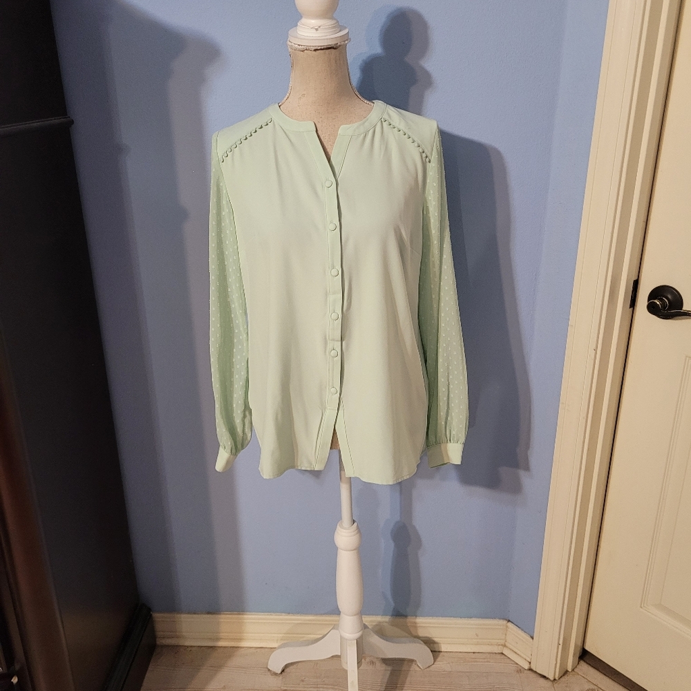 Isaac Mizrahi Live Size 6 Womens Blouse